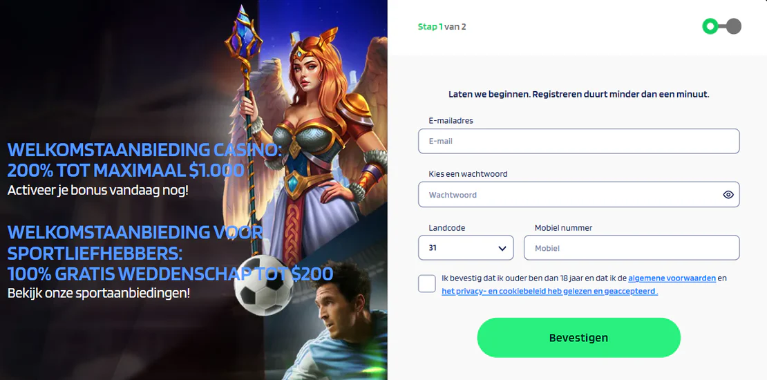 dynabet casino registratie